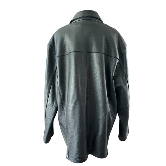 Danier Men’s Classic Black Leather Coat - Picture 6 of 12